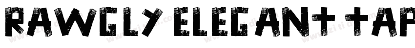 Rawgly elegant tape字体转换